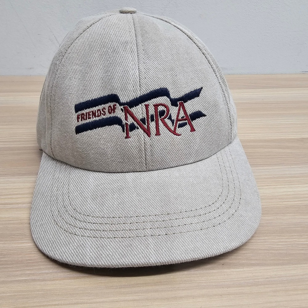 NRA Hat Cap Khaki Beige Sponsor‎ Friends Logo Second Amendment Patriotic